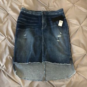 Guess High Low Jean Skirt